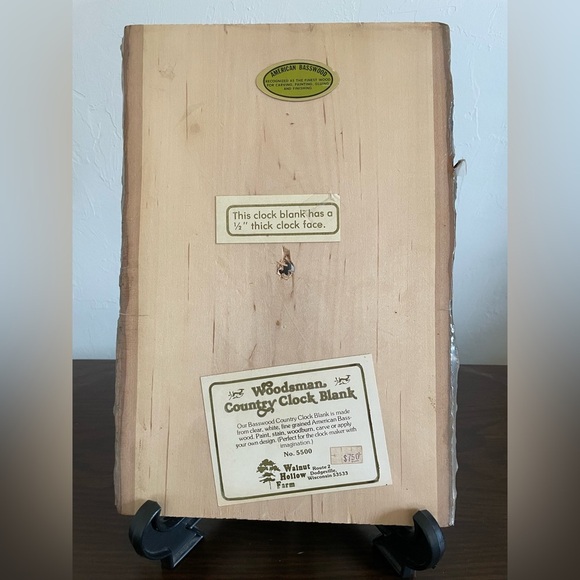 Walnut Hollow Basswood Clock Blank craft - Picture 1 of 4